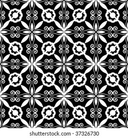 black and white vector pattern