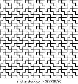 Black and white, vector pattern