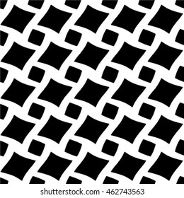 Black and white, vector pattern