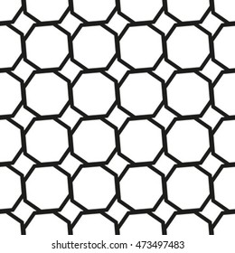 Black and white, vector pattern