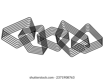 Black and white vector pattern of abstract geometric shapes for packaging design, interior decoration, clothing, web design, cover, vehicle, sports.
Striped vector background made of parallel lines.