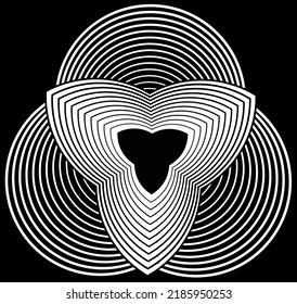 Black and white vector pattern hand drawn