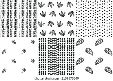 Black and white vector pattern. It is perfect for scrapbooking, gift paper, boxes etc.