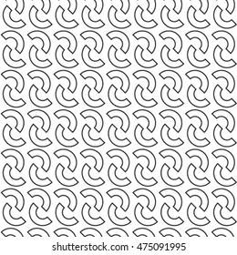 Black and white, vector pattern seamless