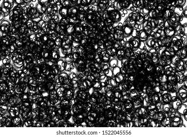 Black and white vector pattern with spheres. Modern abstract illustration with colorful water drops. New template for your brand book.