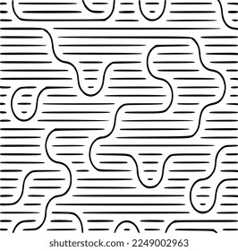 Black and white vector patterns and monochrome designs