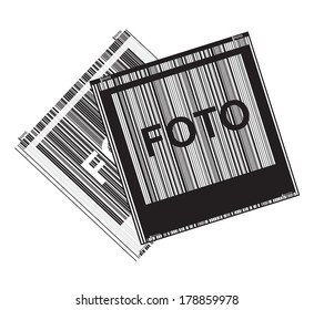black and white vector with photos
