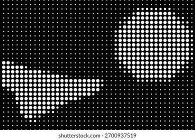 Vetor preto e branco retangular fundo com pontilhado de futebol bota e bola.