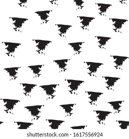 Black and white vector relief structure with scraps of shreds and sponge prints of a triangular shape particles randomly distributed in random
Fabric design textile wallpaper clothing dress card