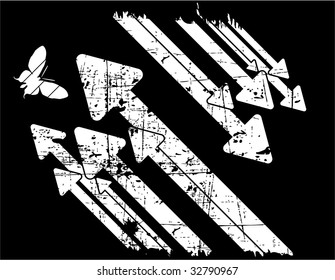 the black and white vector retro grunge background