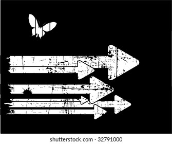 the black and white vector retro grunge background
