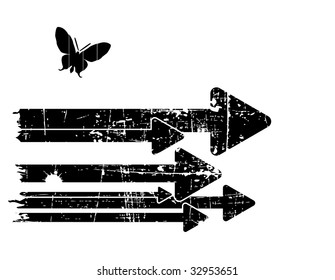 the black and white vector retro grunge background