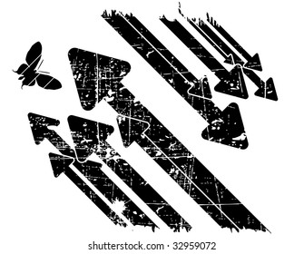 the black and white vector retro grunge background