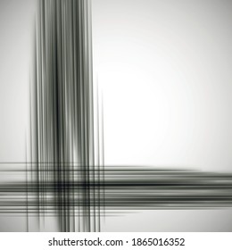 Black and white vector seamless pattern. Black stripes of different width on white backdrop.