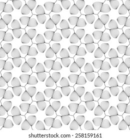 Black and white Vector seamless pattern. Modern stylish texture.