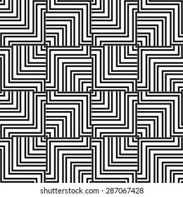 Black and white vector seamless pattern. Abstract background