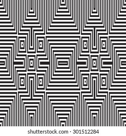 Black and white vector seamless pattern. Abstract background