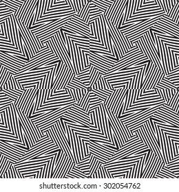 Black and white vector seamless pattern. Abstract background