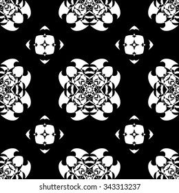 black and white Vector seamless pattern. Seamless background pattern. Modern stylish texture. Repeating geometric.