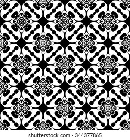 black and white Vector seamless pattern. Seamless background pattern. Modern stylish texture. Repeating geometric.