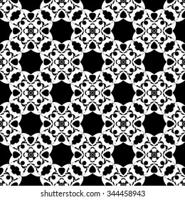black and white Vector seamless pattern. Seamless background pattern. Modern stylish texture. Repeating geometric.