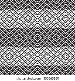 Black and white vector seamless pattern. Abstract background, cloth vector pattern, goose foot