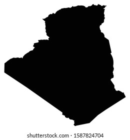 A black and white vector silhouette of the country of Albania