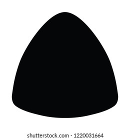 A black and white vector silhouette of some tailor's chalk