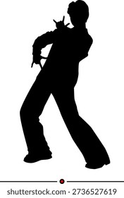 Siluetas de Vector en blanco y negro de personas para recortar