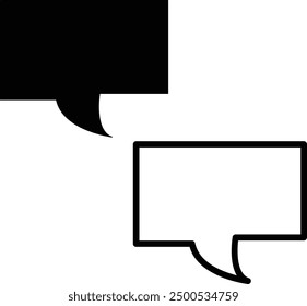  Black and white vector speech bubble set, Hand drawn set of speech bubbles with handwritten for book, card, business, poster design. Vector illustration design for fashion fabrics, textile graphics.