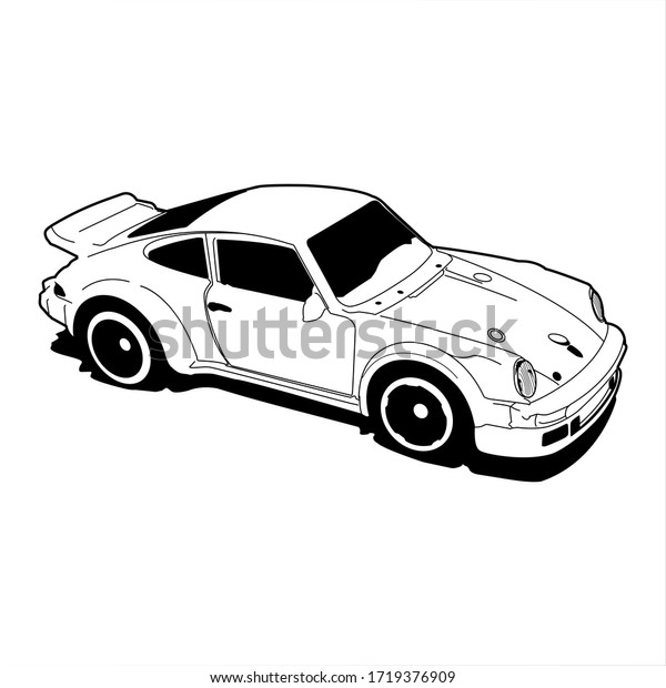 porsche outline