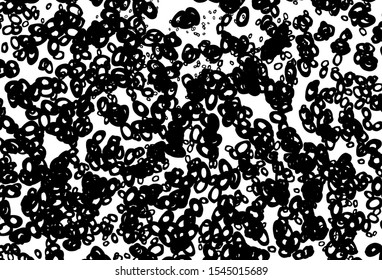 Black and white vector template with circles. Illustration with set of shining colorful abstract circles. Design for business adverts.