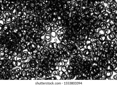 Black and white vector template with circles. Modern abstract illustration with colorful water drops. Pattern for beautiful websites.