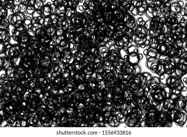 Black and white vector template with circles. Beautiful colored illustration with blurred circles in nature style. Pattern for textures of wallpapers.