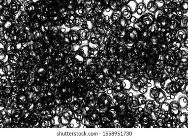 Black and white vector template with circles. Beautiful colored illustration with blurred circles in nature style. Design for your business advert.