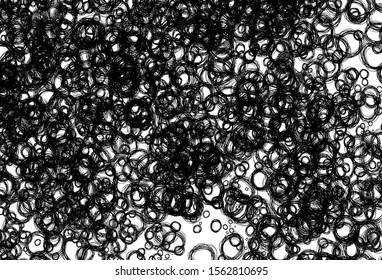 Black and white vector template with circles. Beautiful colored illustration with blurred circles in nature style. Pattern for futuristic ad, booklets.