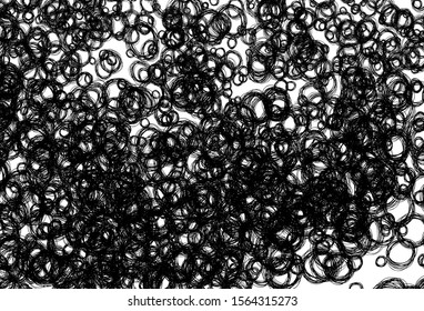 Black and white vector template with circles. Blurred bubbles on abstract background with colorful gradient. New template for your brand book.