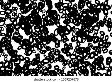 Black and white vector template with circles. Blurred bubbles on abstract background with colorful gradient. Pattern for beautiful websites.