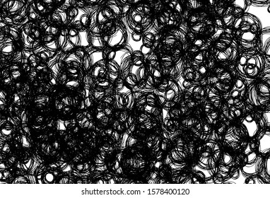 Black and white vector template with circles. Beautiful colored illustration with blurred circles in nature style. New template for your brand book.
