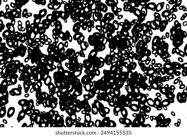 Plantilla de Vector blanco y negro con círculos. Burbujas borrosas sobre fondo abstracto con degradado colorido. Plantilla completamente nueva para tu libro de marca.