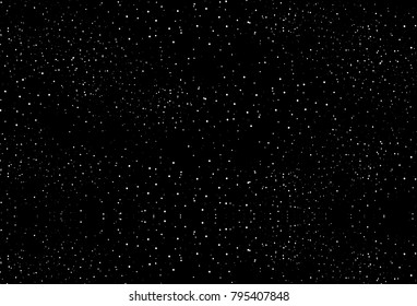 Black and white vector template. Star dust distress scatter galaxy space astronomy abstract Background