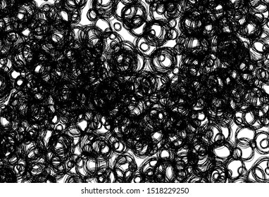 Black and white vector texture with disks. Beautiful colored illustration with blurred circles in nature style. Design for your business advert.