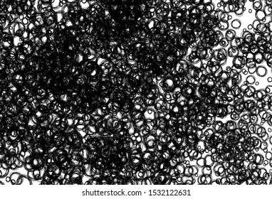 Black and white vector texture with disks. Blurred bubbles on abstract background with colorful gradient. Pattern for textures of wallpapers.