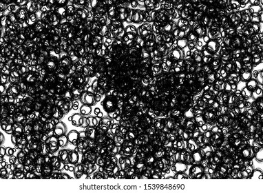 Black and white vector texture with disks. Abstract illustration with colored bubbles in nature style. New template for your brand book.