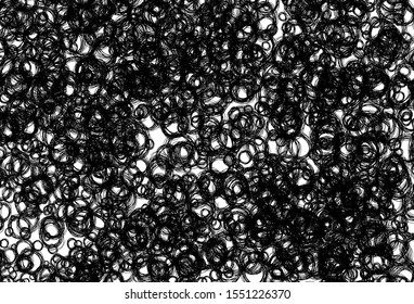 Black and white vector texture with disks. Glitter abstract illustration with blurred drops of rain. Pattern for textures of wallpapers.