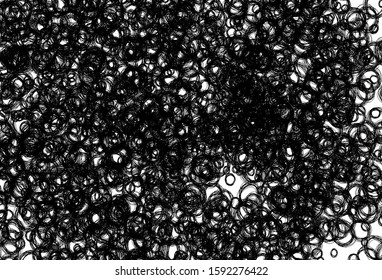 Black and white vector texture with disks. Beautiful colored illustration with blurred circles in nature style. Pattern for futuristic ad, booklets.