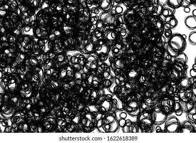 Black and white vector texture with disks. Glitter abstract illustration with blurred drops of rain. Pattern for beautiful websites.