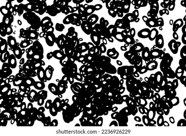 Black and white vector texture with disks. Illustration with set of shining colorful abstract circles. Completely new template for your brand book.