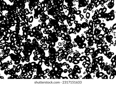 Textura vectorial en blanco y negro con discos. Burbujas borrosas sobre fondo abstracto con gradiente colorido. Patrón para sitios web hermosos.