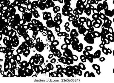 Textura vectorial en blanco y negro con discos. Ilustración abstracta con burbujas de colores al estilo natural. Diseño para anuncios comerciales.